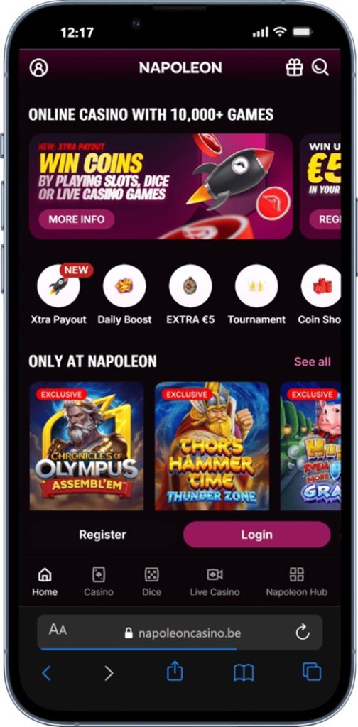 Napoleon casino en ligne Belgique